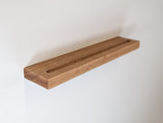 Floating Wood Vinyl Record Shelf