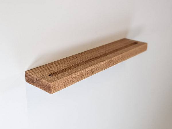 Floating Wood Vinyl Record Shelf