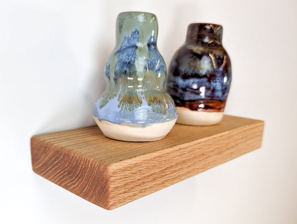 Thick Hardwood Floating Wall Shelf
