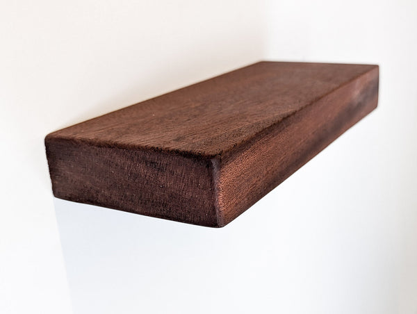 Thick Hardwood Floating Wall Shelf