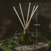 Let It Snow Olive Glass Reed Diffuser, 3.5 oz