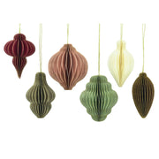 Paper Honeycomb Ornament Set of 12