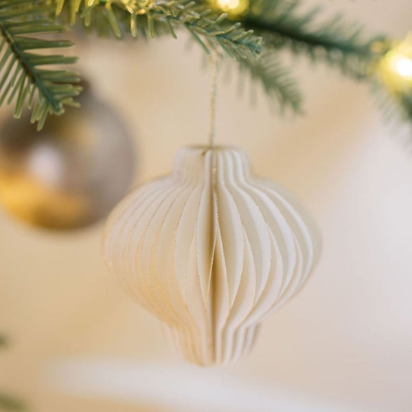 Paper Honeycomb Ornament Set of 12