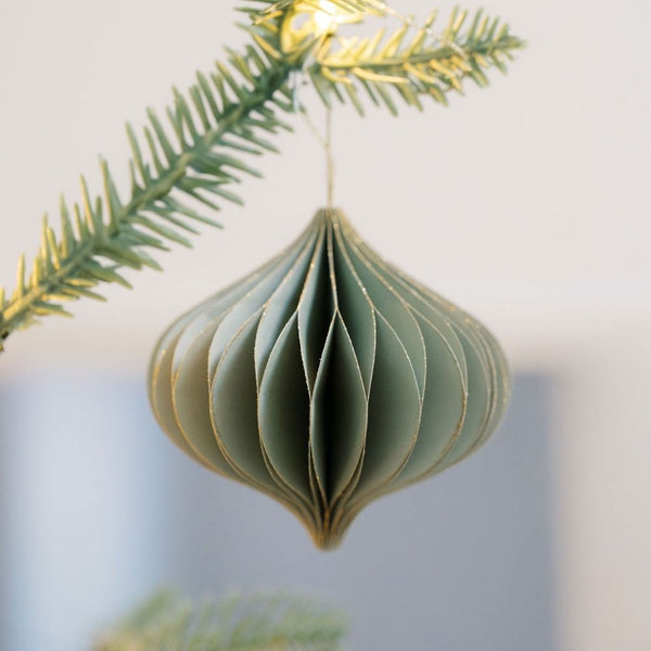 Paper Honeycomb Ornament Set of 12