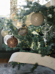 Glass Finial Ornament Set of Four