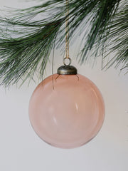 Vintage Rose Glass Ornament Set