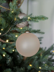 Vintage Rose Glass Ornament Set