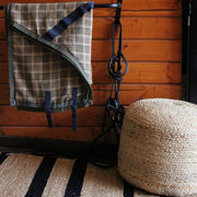 Braided Jute Round Ottoman Pouf