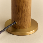 Oak Knuckle Table Lamp with Sphere IV LED Bulb