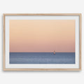Ocean Sunset Sailboat Photography Print