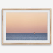 Ocean Sunset Sailboat Photography Print
