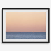 Ocean Sunset Sailboat Photography Print