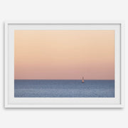 Ocean Sunset Sailboat Photography Print
