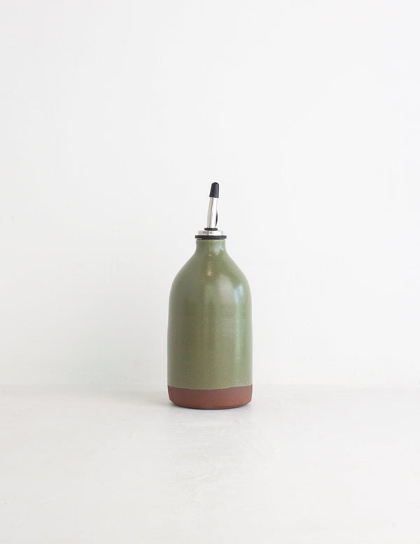 Glazed Ceramic Oil Cruet