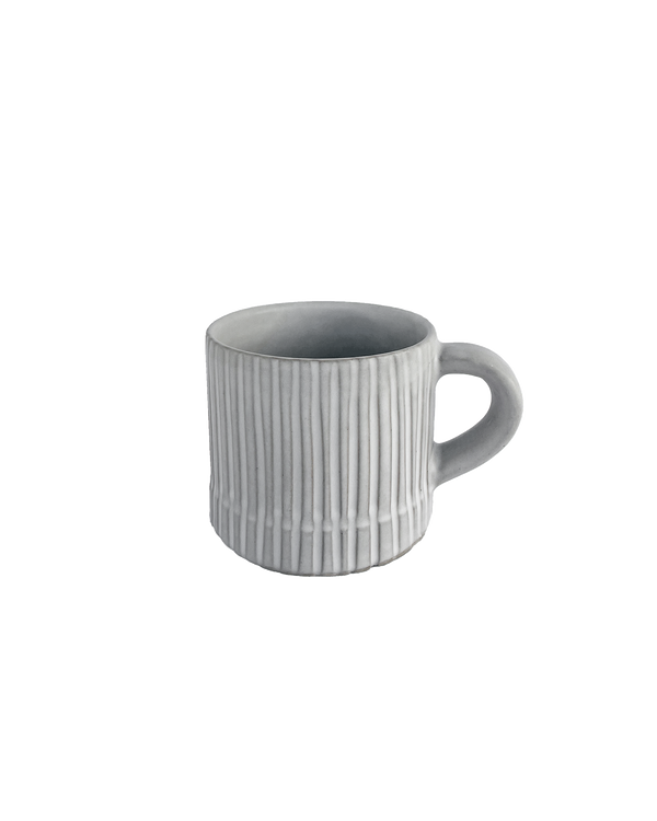 Hand-Carved Fluted Clay Mug – mugs | Roost & Roam
