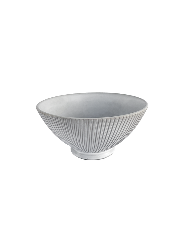 Hand-Carved Matte Ceramic Serving Bowl – serving bowls | Roost & Roam