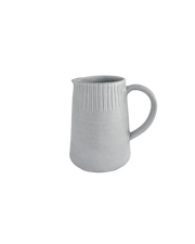 Hand-Carved Ceramic Serving Pitcher