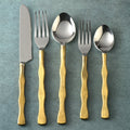 Hammered Handle Flatware Place Setting