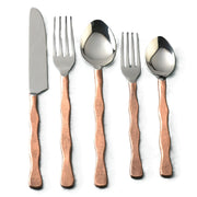 Hammered Handle Flatware Place Setting