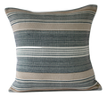 Hand-Woven Striped Cotton Pillow Cover