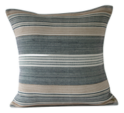 Hand-Woven Striped Cotton Pillow Cover