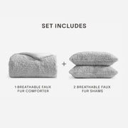 Faux Fur Comforter and Sham Bundle – bundle (view 12) | Roost & Roam