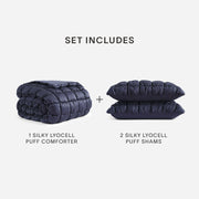 Lyocell Puff Comforter and Sham Set – bundle (view 25) | Roost & Roam