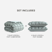 Lyocell Puff Comforter and Sham Set – bundle (view 17) | Roost & Roam