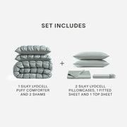 Lyocell Puff Comforter Bed Bundle – bundle (view 22) | Roost & Roam