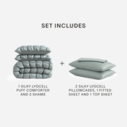 Lyocell Puff Comforter Bed Bundle – bundle (view 21) | Roost & Roam