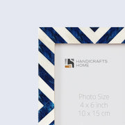 Chevron Bone Inlay Picture Frame