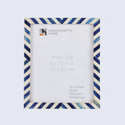 Chevron Bone Inlay Picture Frame