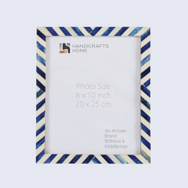 Chevron Bone Inlay Picture Frame
