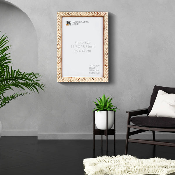 Taj Pattern Bone Inlay Picture Frame
