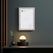 Bone Inlay Moroccan Pattern Picture Frame