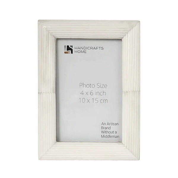 Ridged Bone Inlay Picture Frame