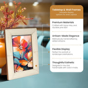Ridged Bone Inlay Picture Frame