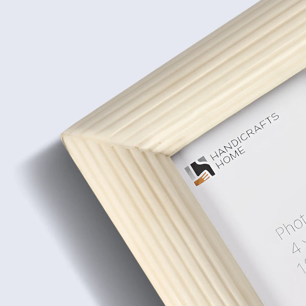 Ridged Bone Inlay Picture Frame