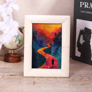 Ridged Bone Inlay Picture Frame