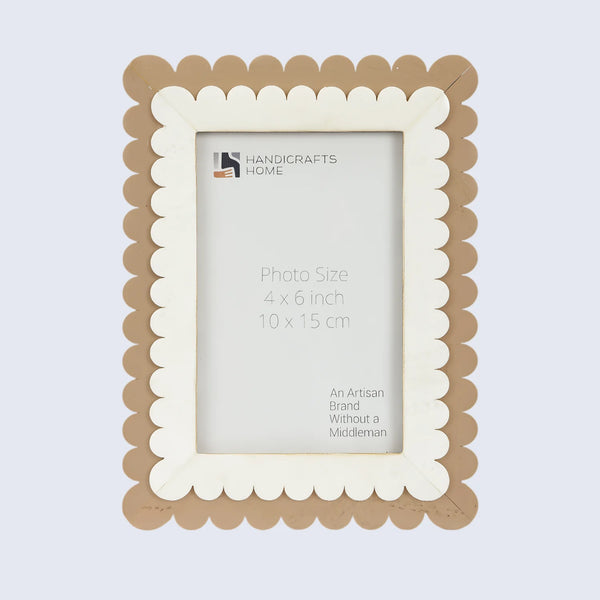 Scallop Bone Inlay Picture Frame