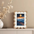 Scalloped Resin Inlay Picture Frame