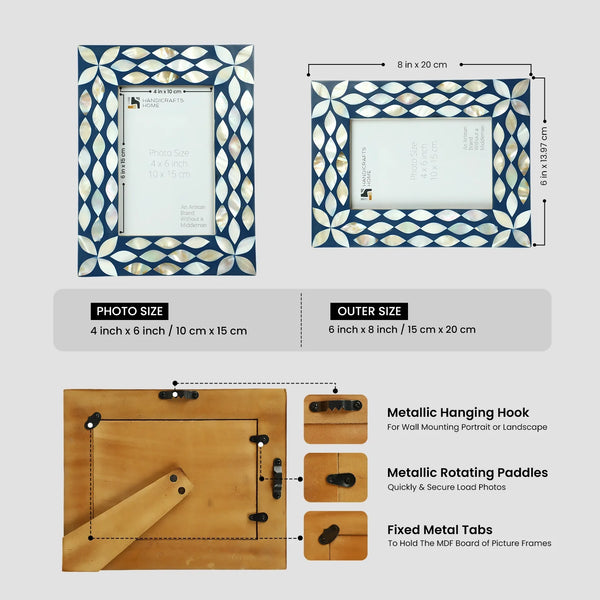 Mother of Pearl Inlay Picture Frame