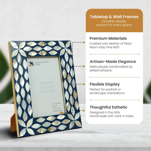 Mother of Pearl Inlay Picture Frame