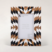 Geometric Resin Inlay Picture Frame
