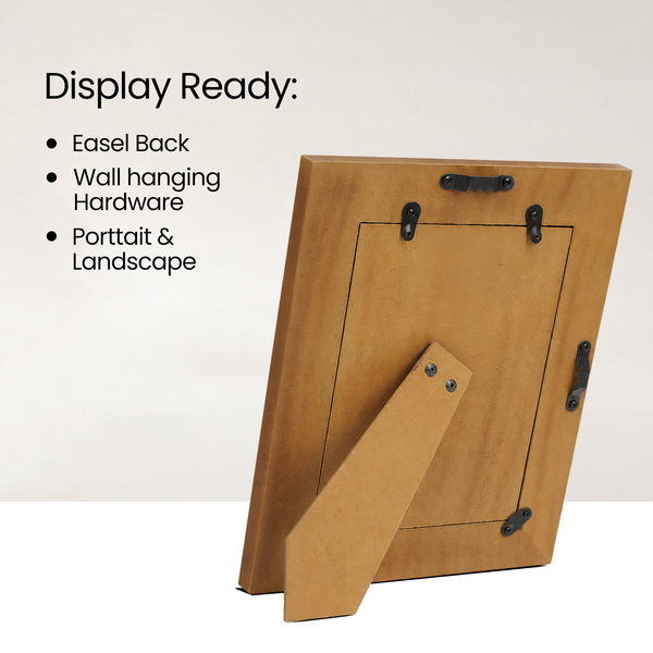 Geometric Resin Inlay Picture Frame