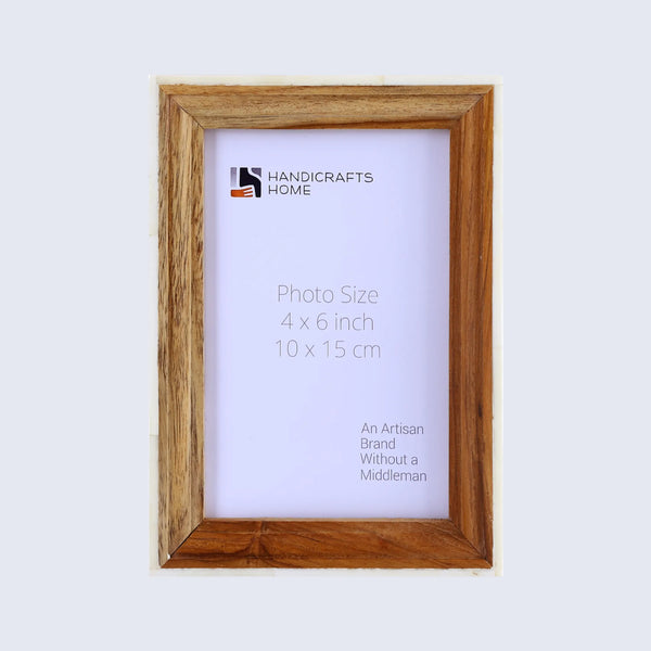 Bone Inlay Wood Picture Frame