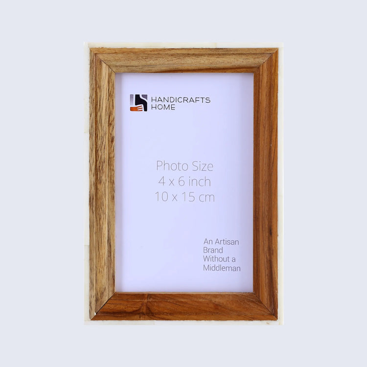 Bone Inlay Wood Picture Frame