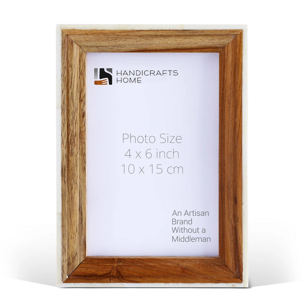 Bone Inlay Wood Picture Frame