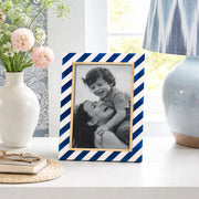 Striped Resin Brass Inlay Picture Frame