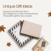 Striped Resin Brass Inlay Picture Frame